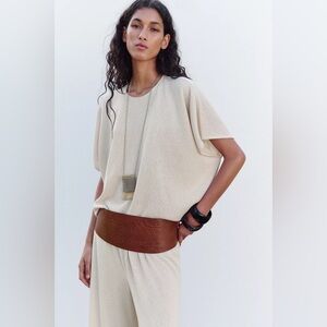 Zara rustic layer t-ahirt and pants
